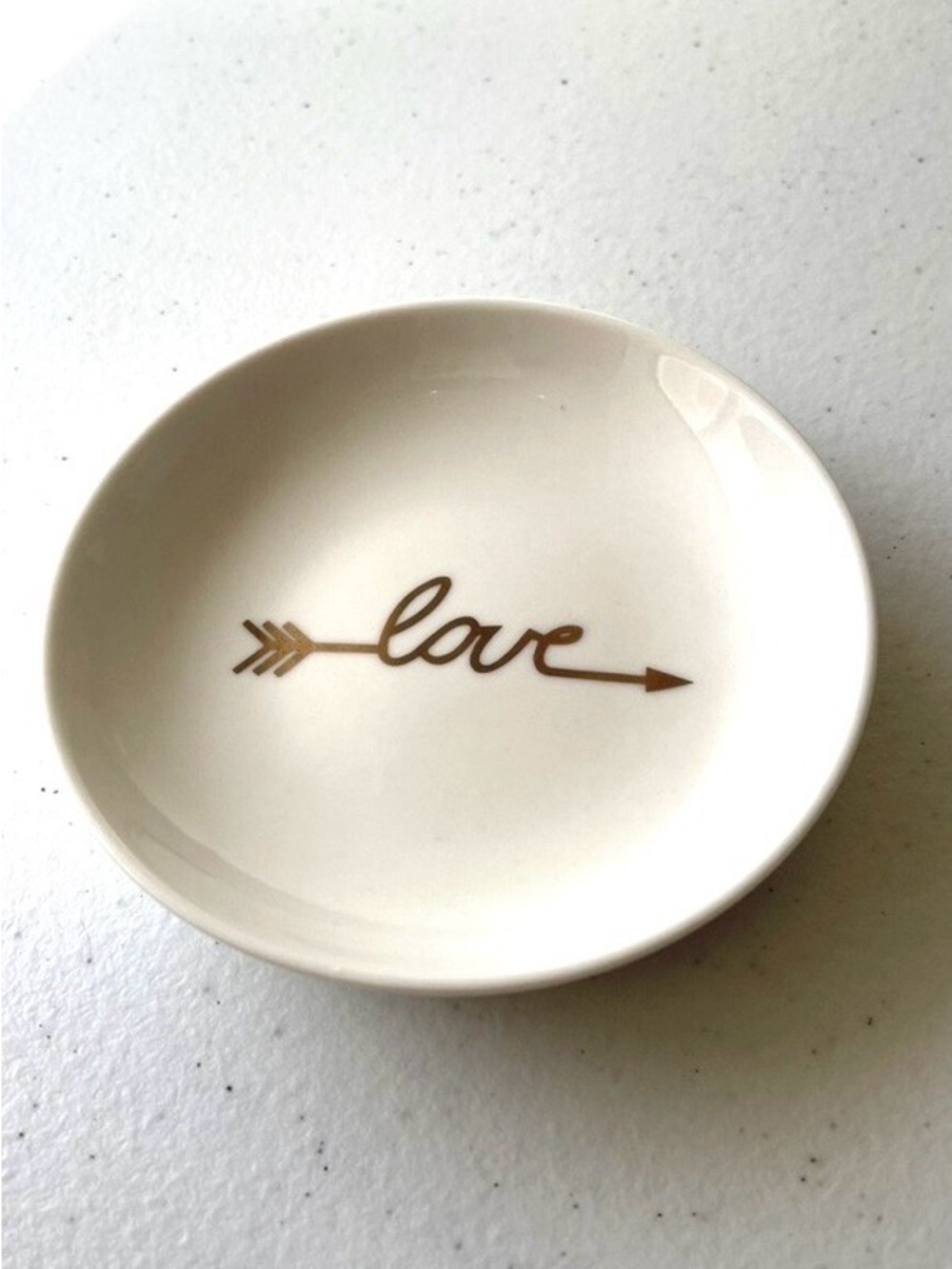 Kevia Style "Love" Jewelry Trinket Ring Dish 4"